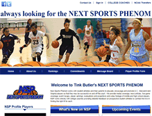 Tablet Screenshot of nextsportsphenom.com